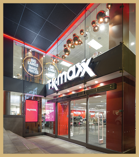 TK Maxx store exterior.