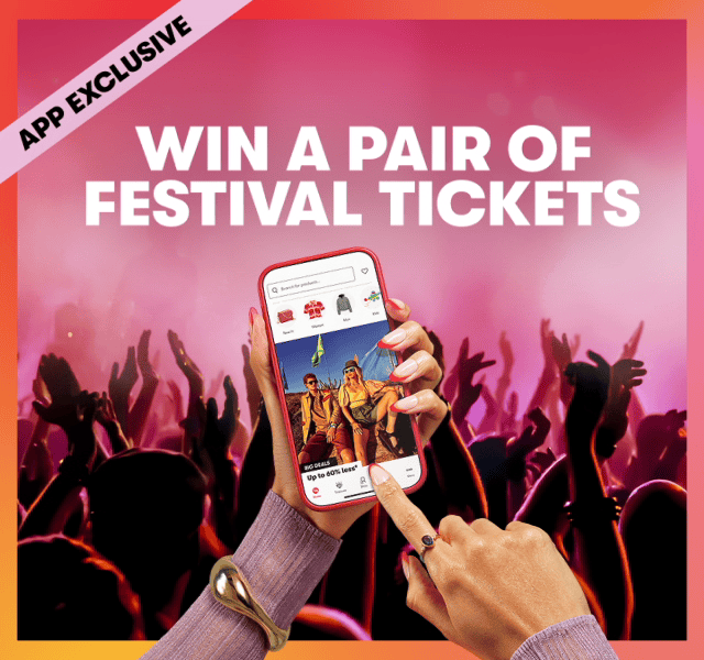 A GIF showing a woman shopping on the TK Maxx app 