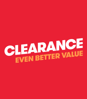 Clearance, even better value 				
